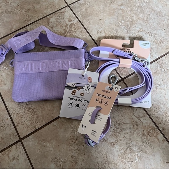 NEW Wild One leash and collar set with treat pouch - Picture 1 of 16